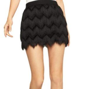 BCBG Max Azria Fringe Modie Mini Skirt XS